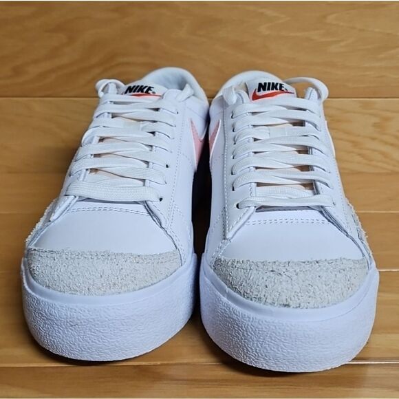 Nike Blazer Low Platform Womens White Pink Glaze Shoe DJ0292-103 - Picture 5 of 12